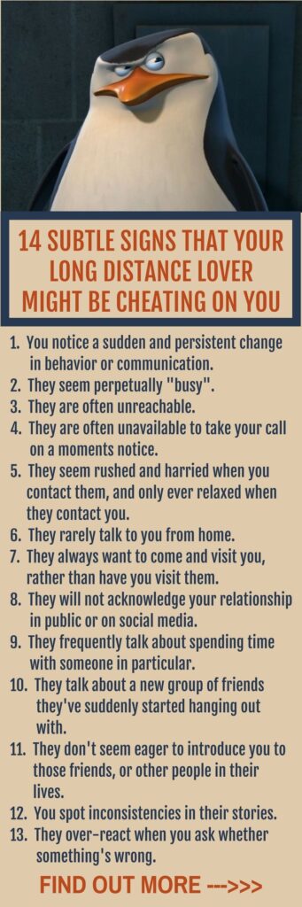 Long Distance Relationship Cheating Signs Girlfriend?